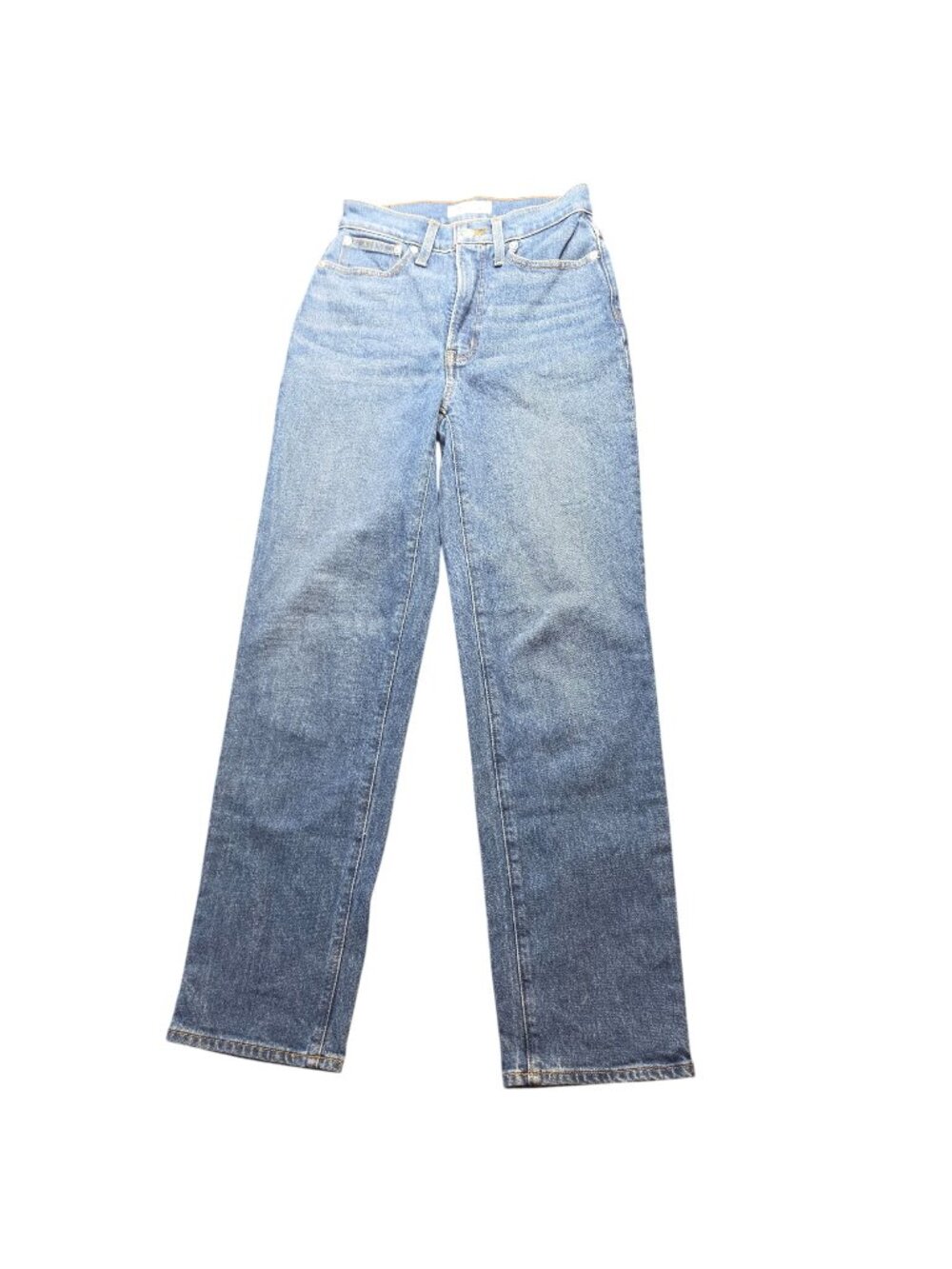 Madewell Vintage Straight Leg Jeans Medium Wash Size 24 Stretch Denim - Picture 1 of 10